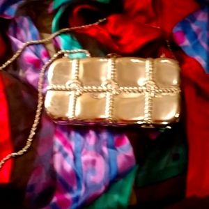 Unique silver metal bag